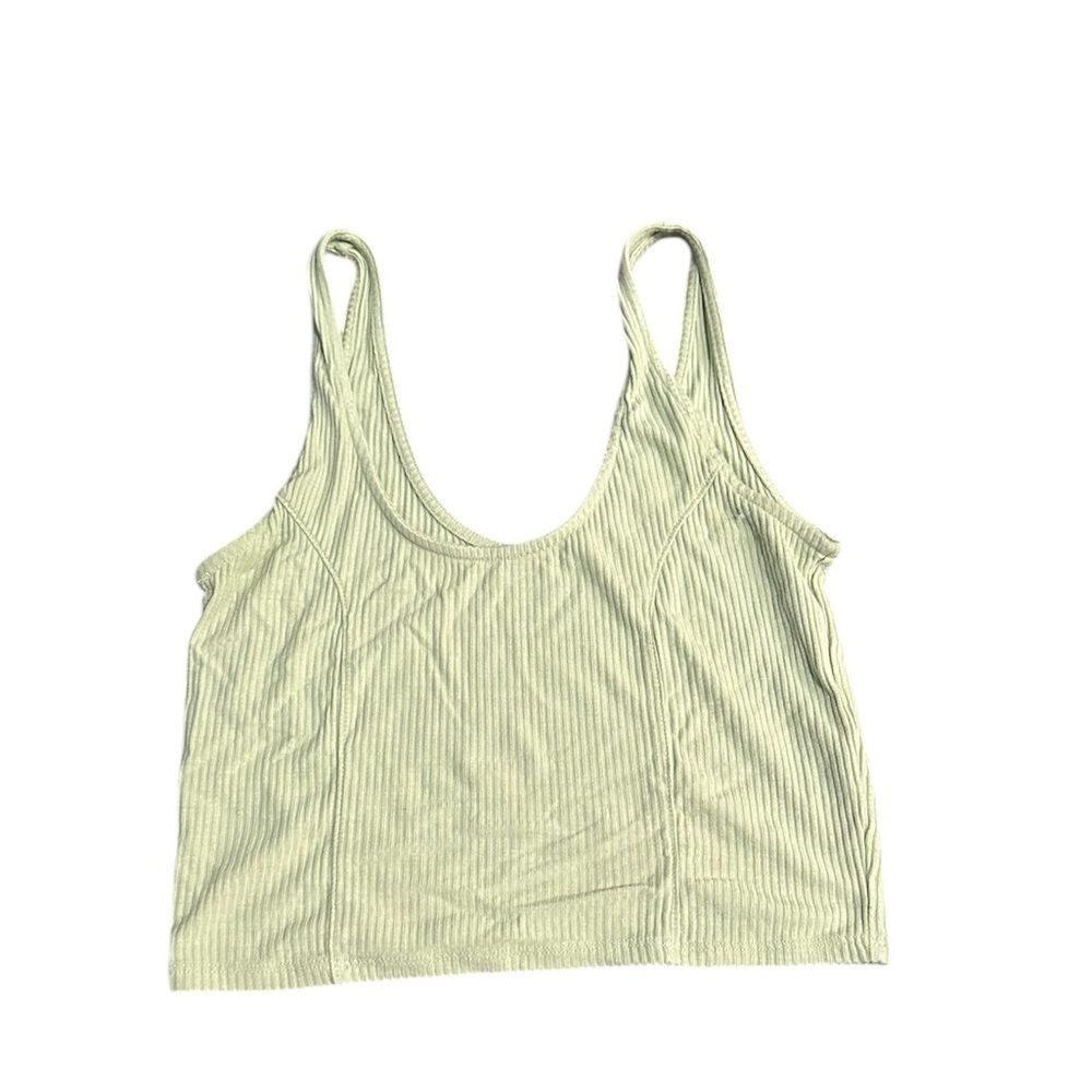 Pacsun Basics Corset Design Crop Tank Top Light Sunshine Yellow Size Small